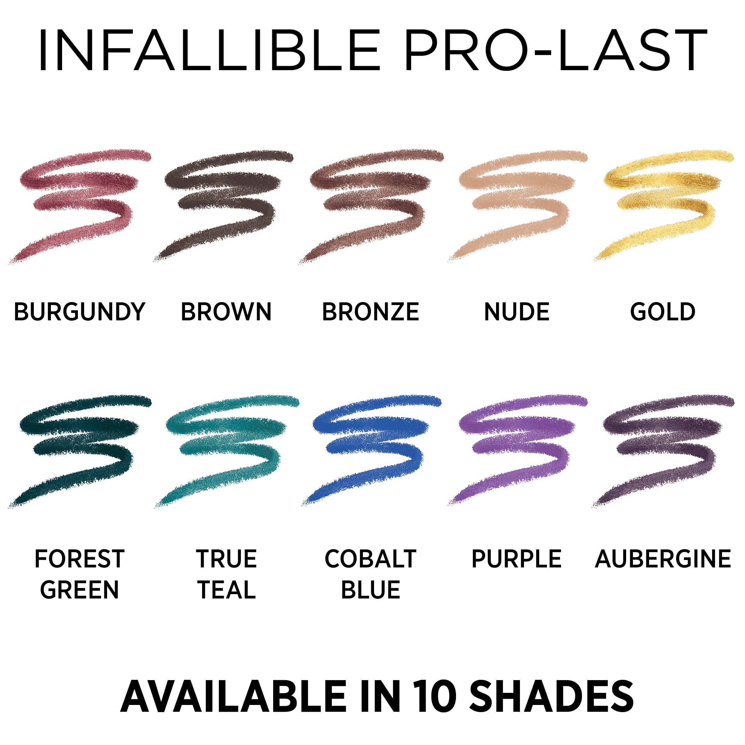 L'Oreal Paris Infallible Pro-Last Waterproof, Up to 24HR Pencil Eyeliner, Aubergine, 0.042 oz.