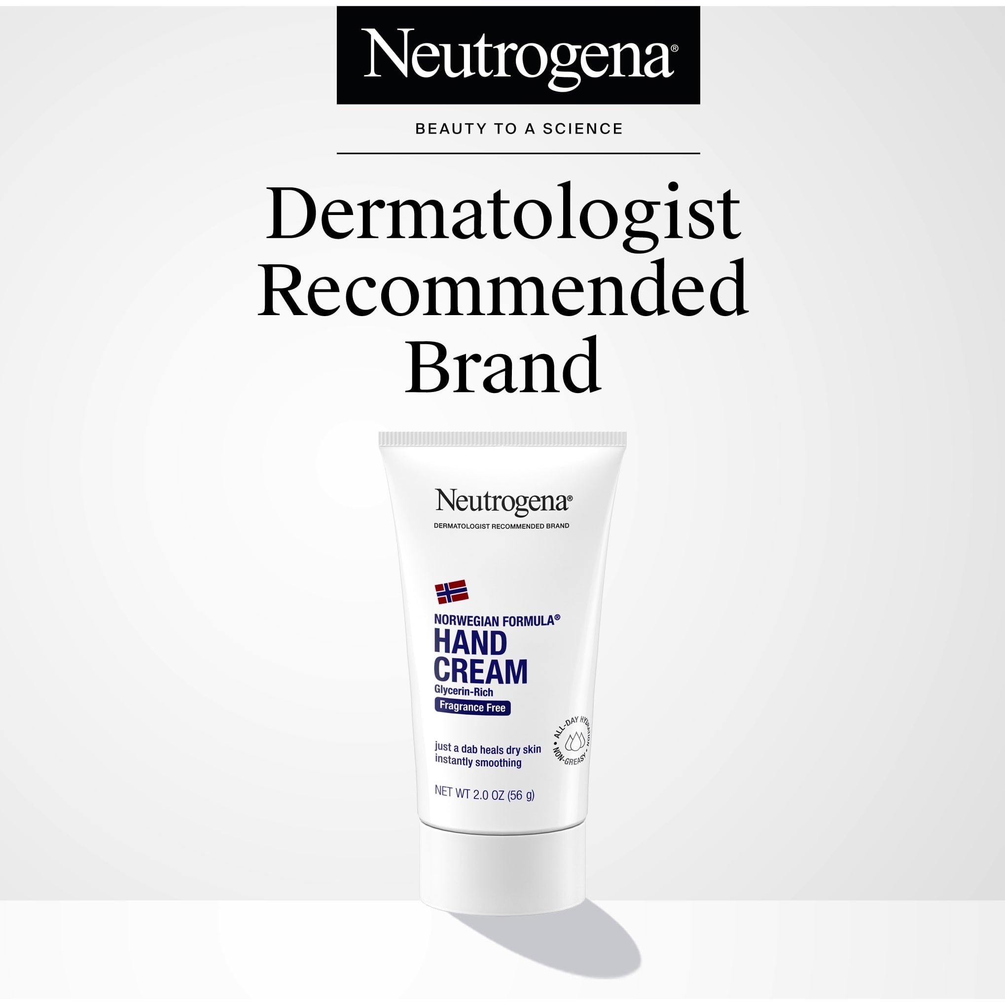 (2 pack) Neutrogena Norwegian Formula Hand Cream, Fragrance-Free Cream for Dry Hands & Body, 2 oz