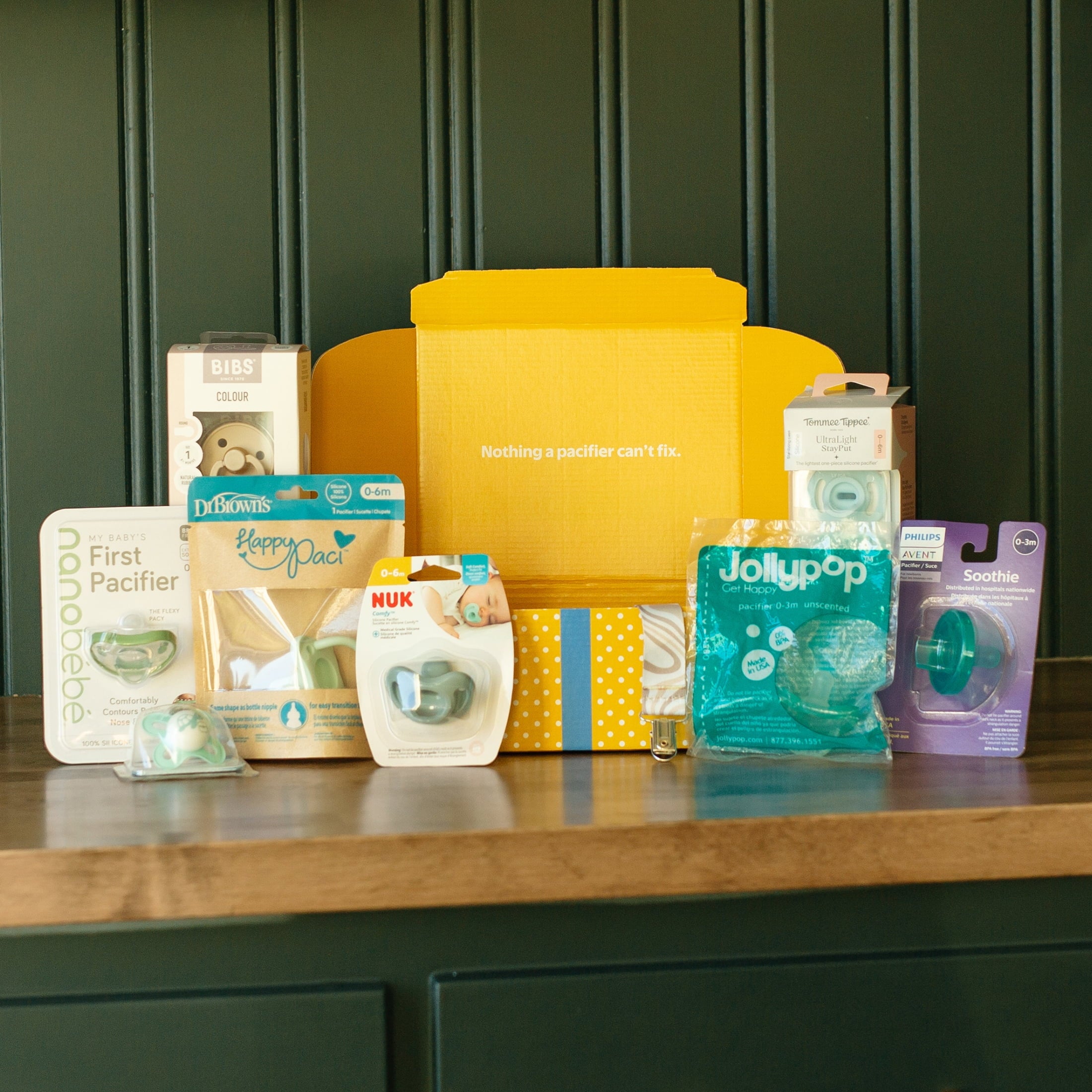 Baby Trial Kit of Pacifiers, Samples from 8 Brands, Various Styles and Colors