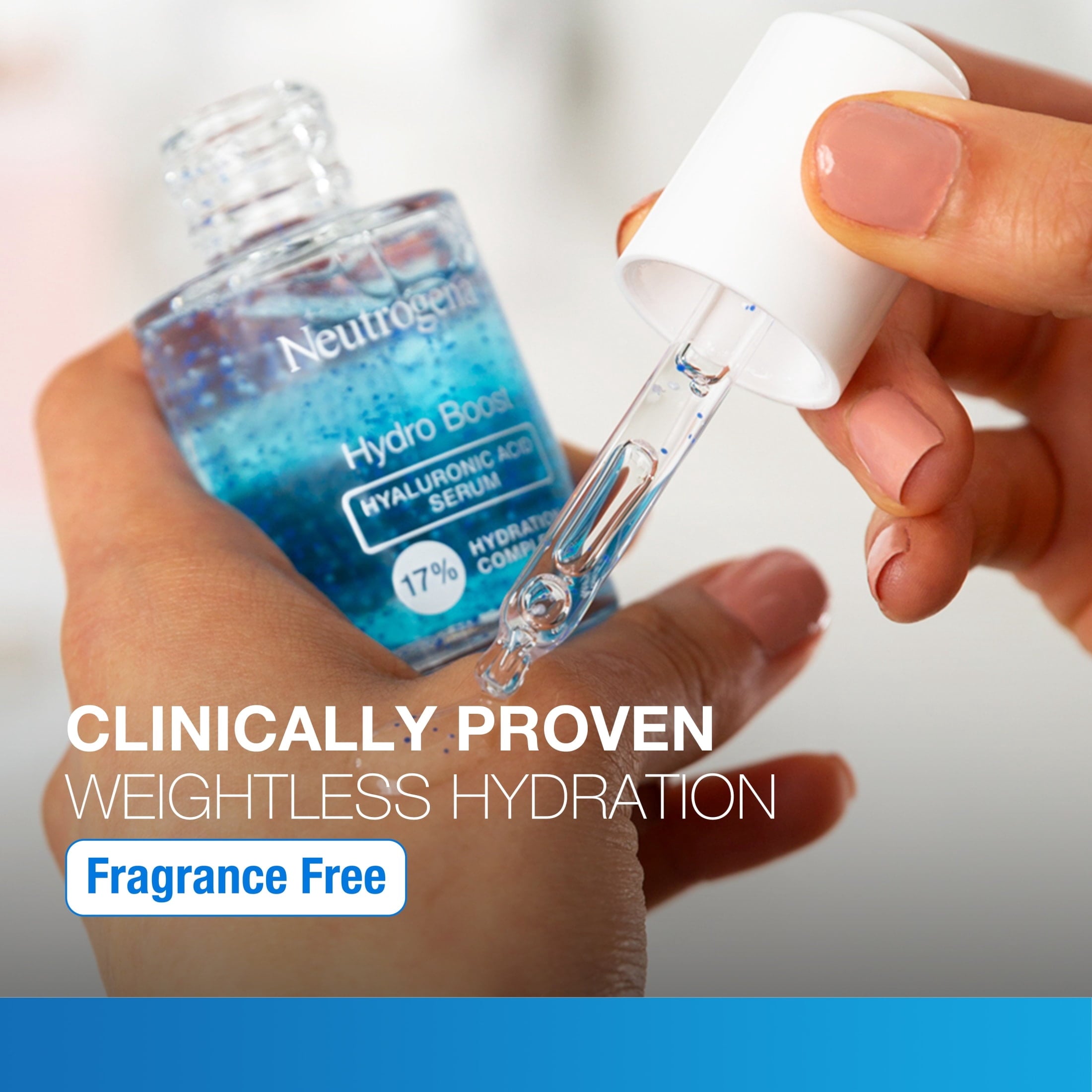Neutrogena Hydro Boost Hyaluronic Acid Face Serum, Hydrating Serum, Fragrance Free, 1 oz