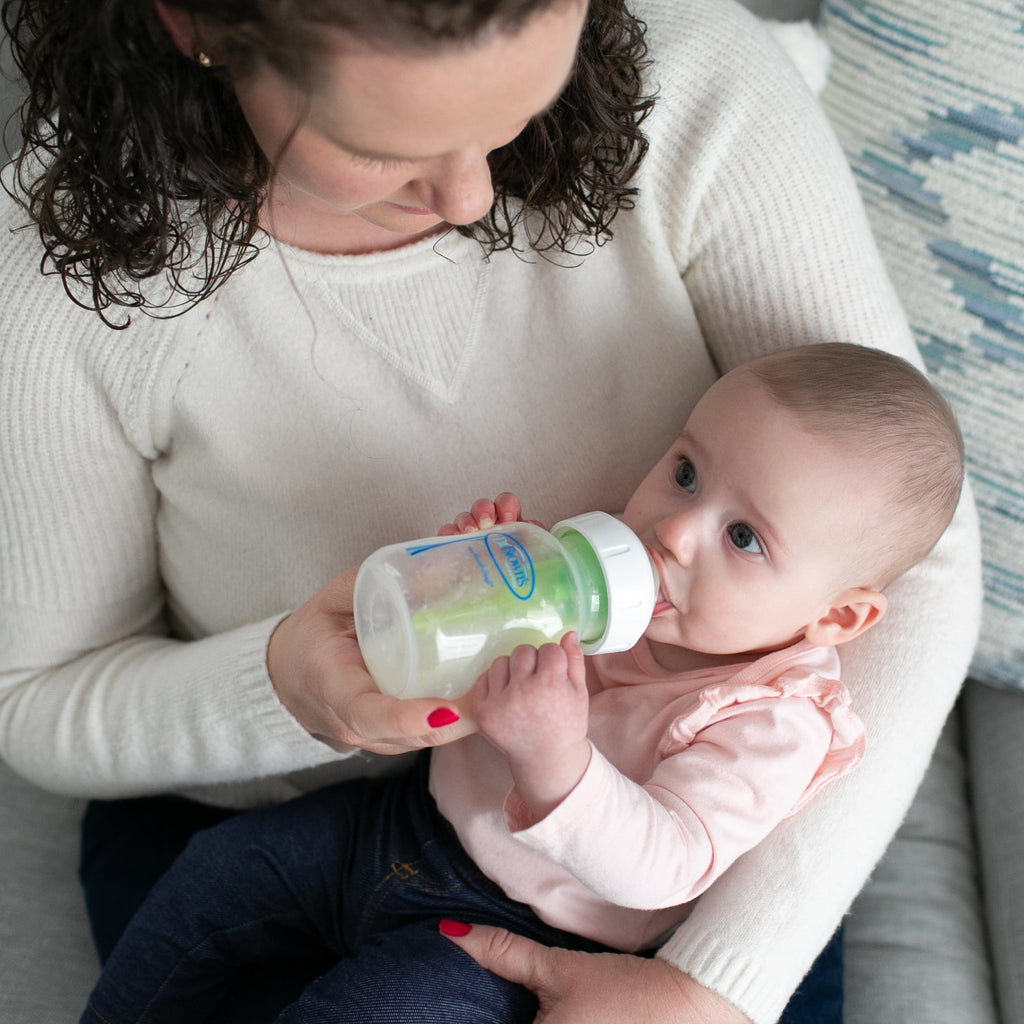 Dr. Brown's Natural Flow Level 1, Wide-Neck Baby Bottle Nipple, Slow Flow, 0m+, 100% Silicone, 6 Pack