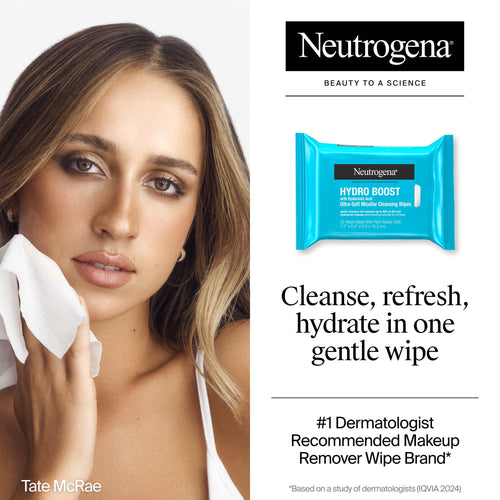 (6 pack) Neutrogena Hydro Boost Makeup Remover Wipes & Face Cleansing Towelettes, 25 Count