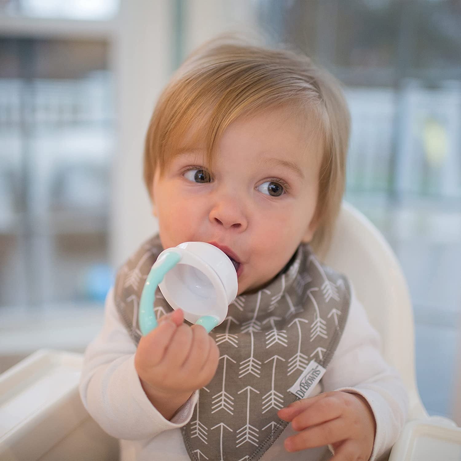 Dr. Brown's Designed to Nourish, Fresh Firsts Silicone Feeder, Solid Food Feeding, Mint, 1 Pack