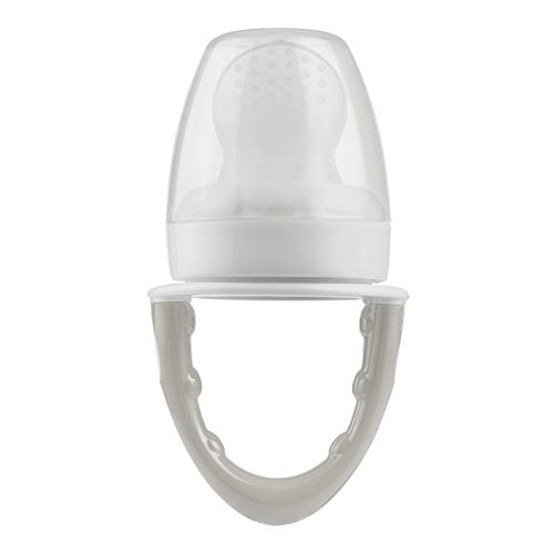 Dr. Brown's Designed to Nourish, Fresh Firsts Silicone Feeder, Solid Food Feeding, Mint/Gray, 2 Pack