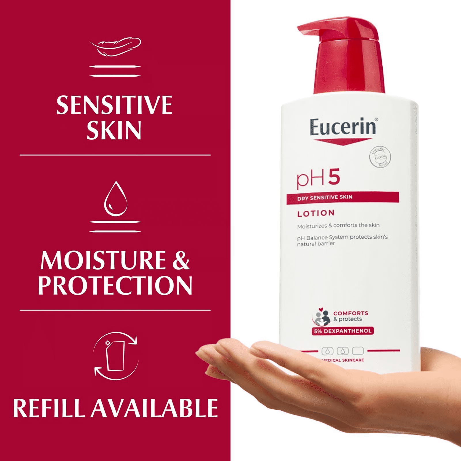 Eucerin pH5 Ultra Light Moisturizing Lotion Dry 400ml
