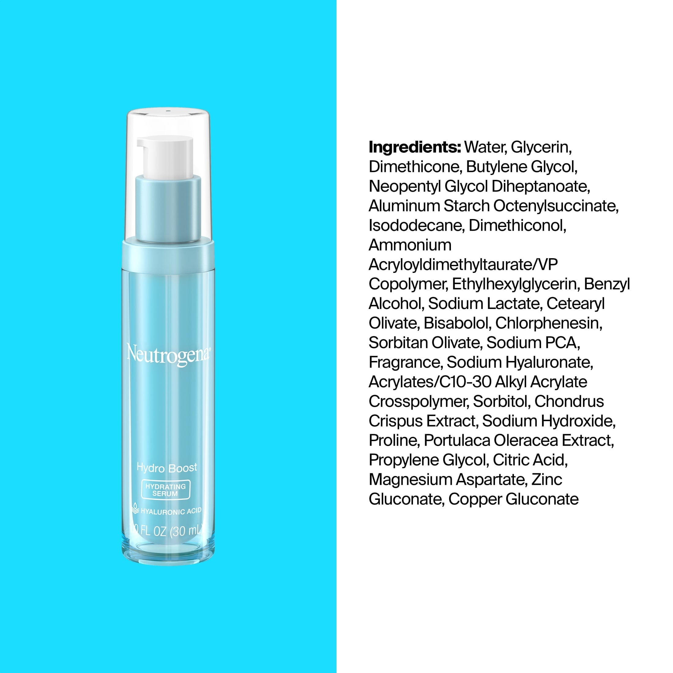 Neutrogena Hydro Boost Hydrating Serum, 1.0 fl oz