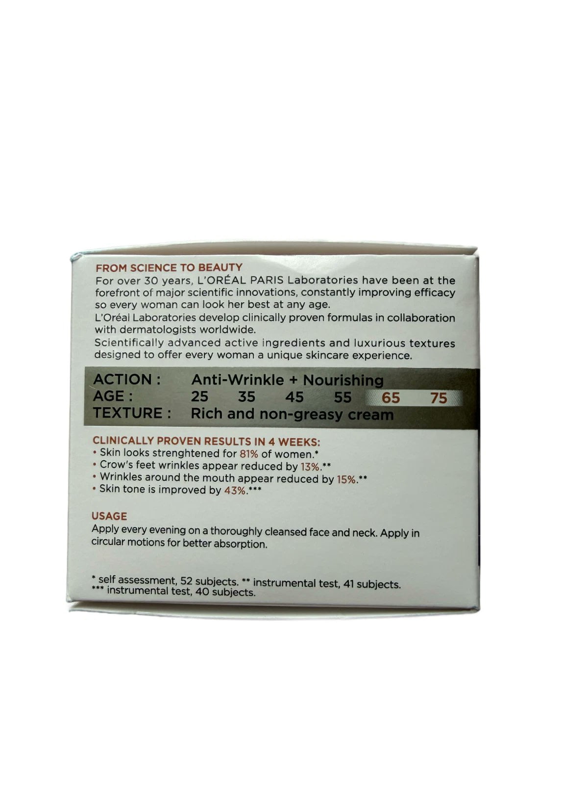 Loreal Paris Wrinkle Expert 65+ Fortifying Night Cream 50 ML
