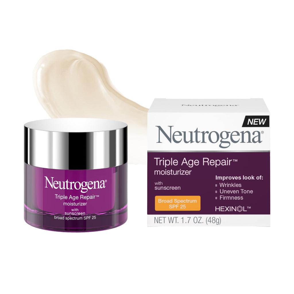 Neutrogena Triple Age Repair Moisturizer SPF 25, 1.7 fl oz