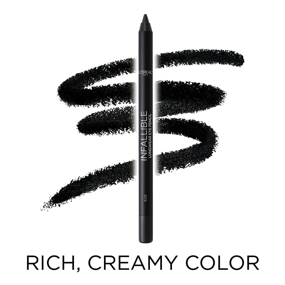 L'Oreal Paris Infallible Pro-Last Waterproof Pencil Eyeliner, Black Shimmer