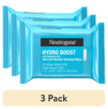 (3 pack) Neutrogena Hydro Boost Makeup Remover Wipes & Face Cleansing Towelettes, 25 Count