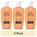 (3 pack) Neutrogena Oil-Free Deep Clean Daily Facial Cleanser, Face Wash, 6.7 fl. oz