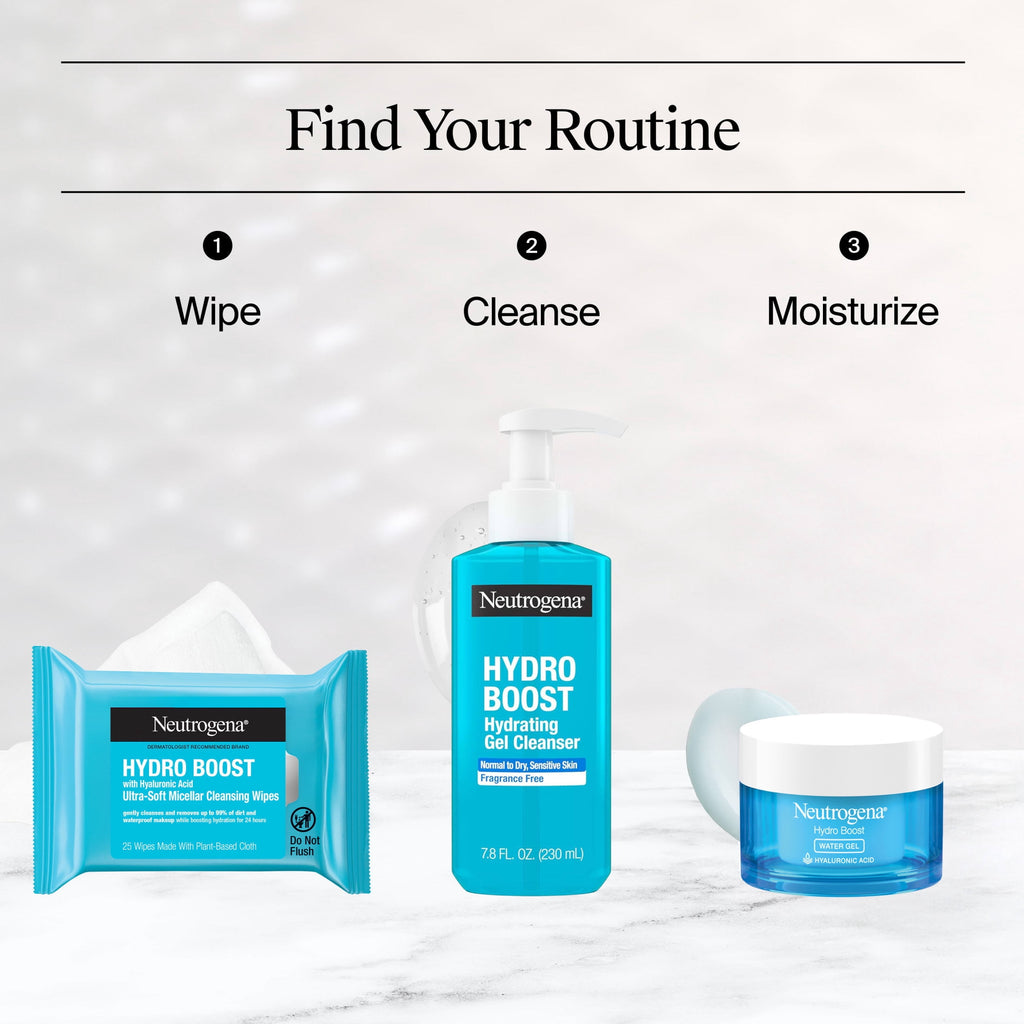 Neutrogena Hydro Boost Makeup Remover Wipes & Face Cleansing Towelettes, 50 Count