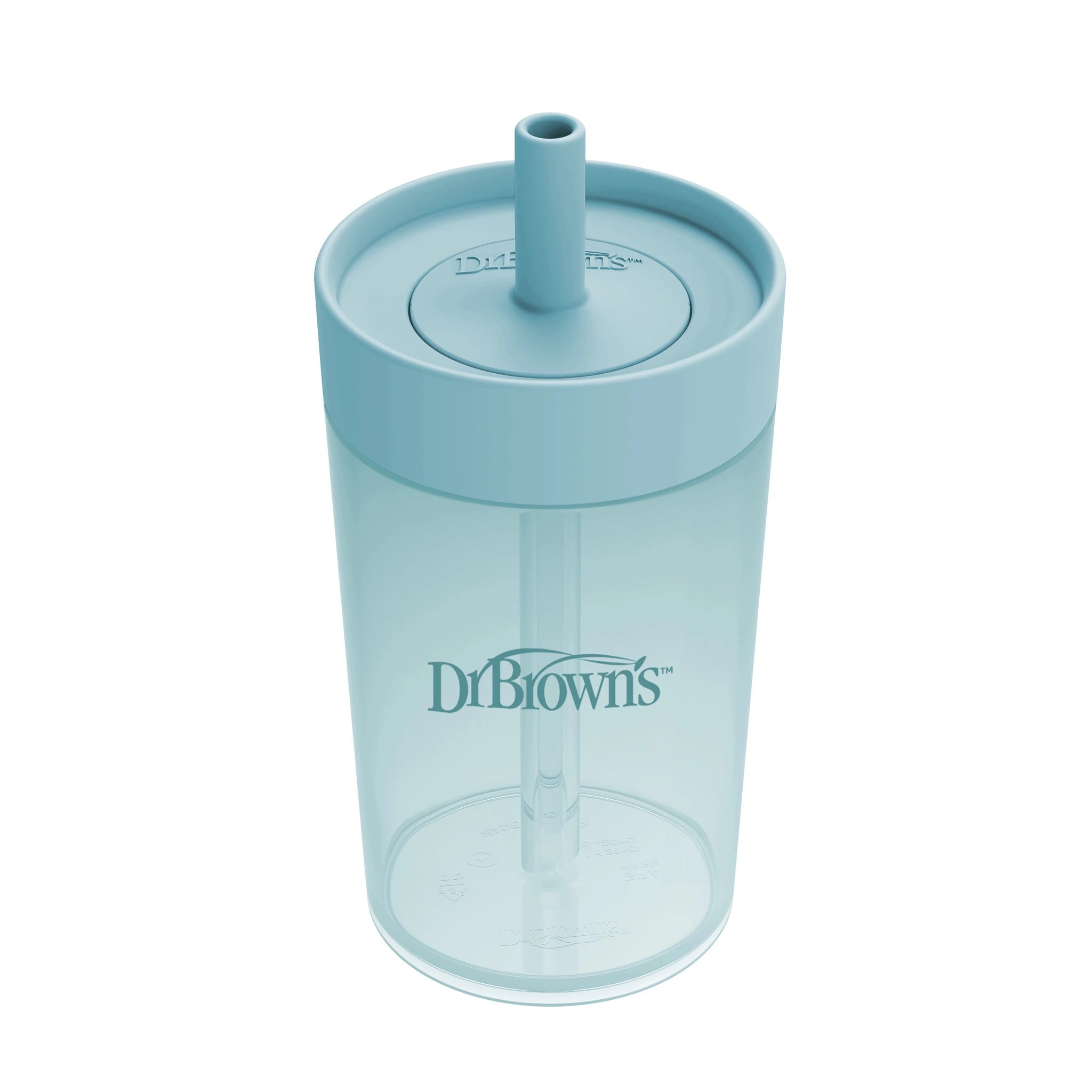 Dr. Brown's Milestones Straw-to-360 Convertible Toddler Cup Set, Ocean Blue, 10 oz, 9m+, 1 Pack