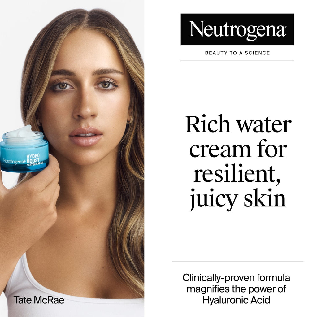 Neutrogena Hydro Boost Hyaluronic Acid Water Cream, Moisturizing Face Cream, 1.7 fl oz