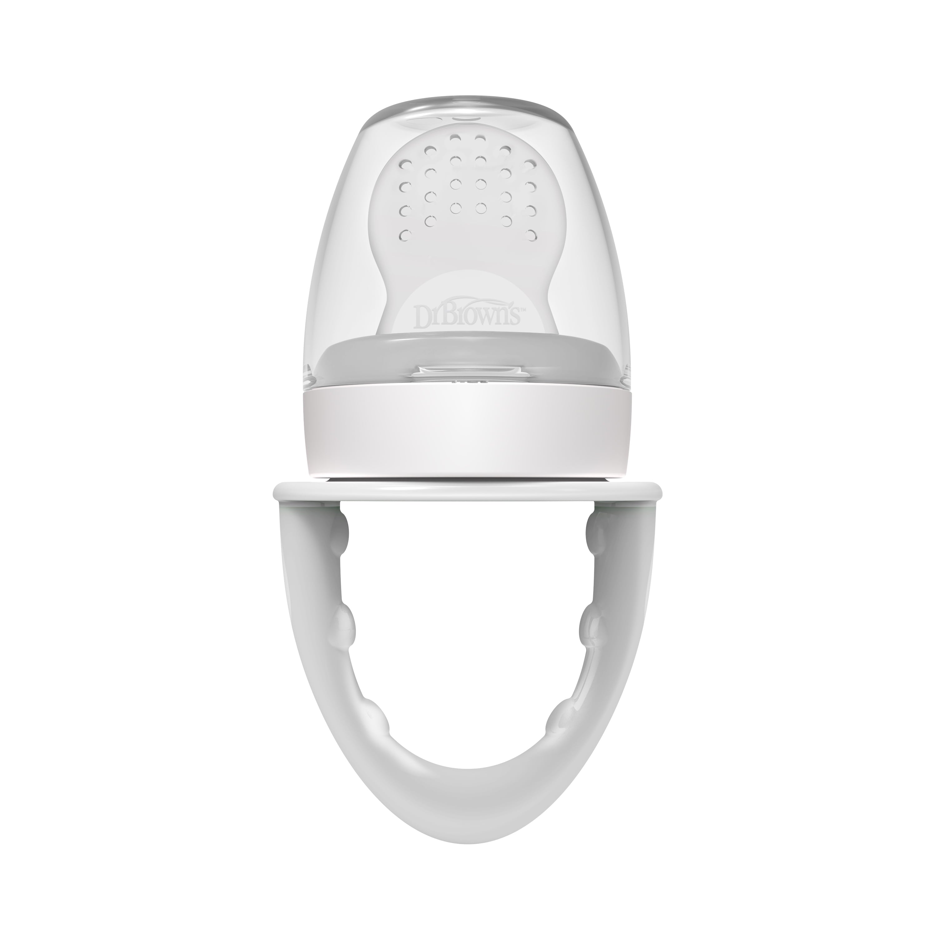 Dr. Brown's Designed to Nourish, Fresh Firsts Silicone Feeder for Soft Foods, Gray, BPA Free, 1 Pack