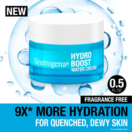(2 pack) Neutrogena Hydro Boost Hyaluronic Acid Water Cream, Face Moisturizer, 0.5 fl oz