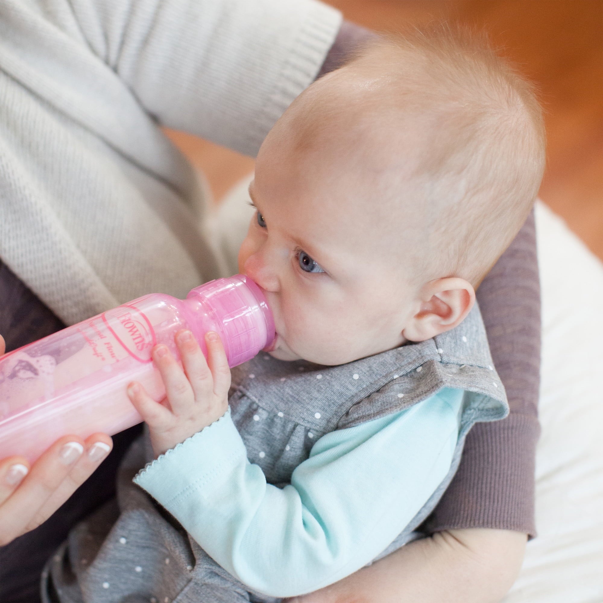 Dr. Brown's Natural Flow Anti-Colic Baby Bottles -Pink - 8oz - 3-Pack