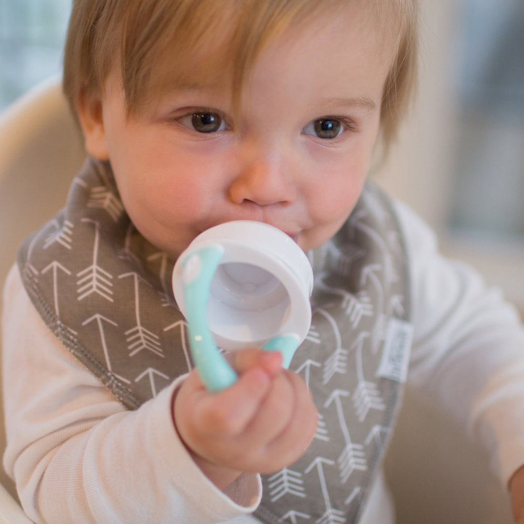 Dr. Brown's Designed to Nourish, Fresh Firsts Silicone Feeder, Solid Food Feeding, Mint/Gray, 2 Pack