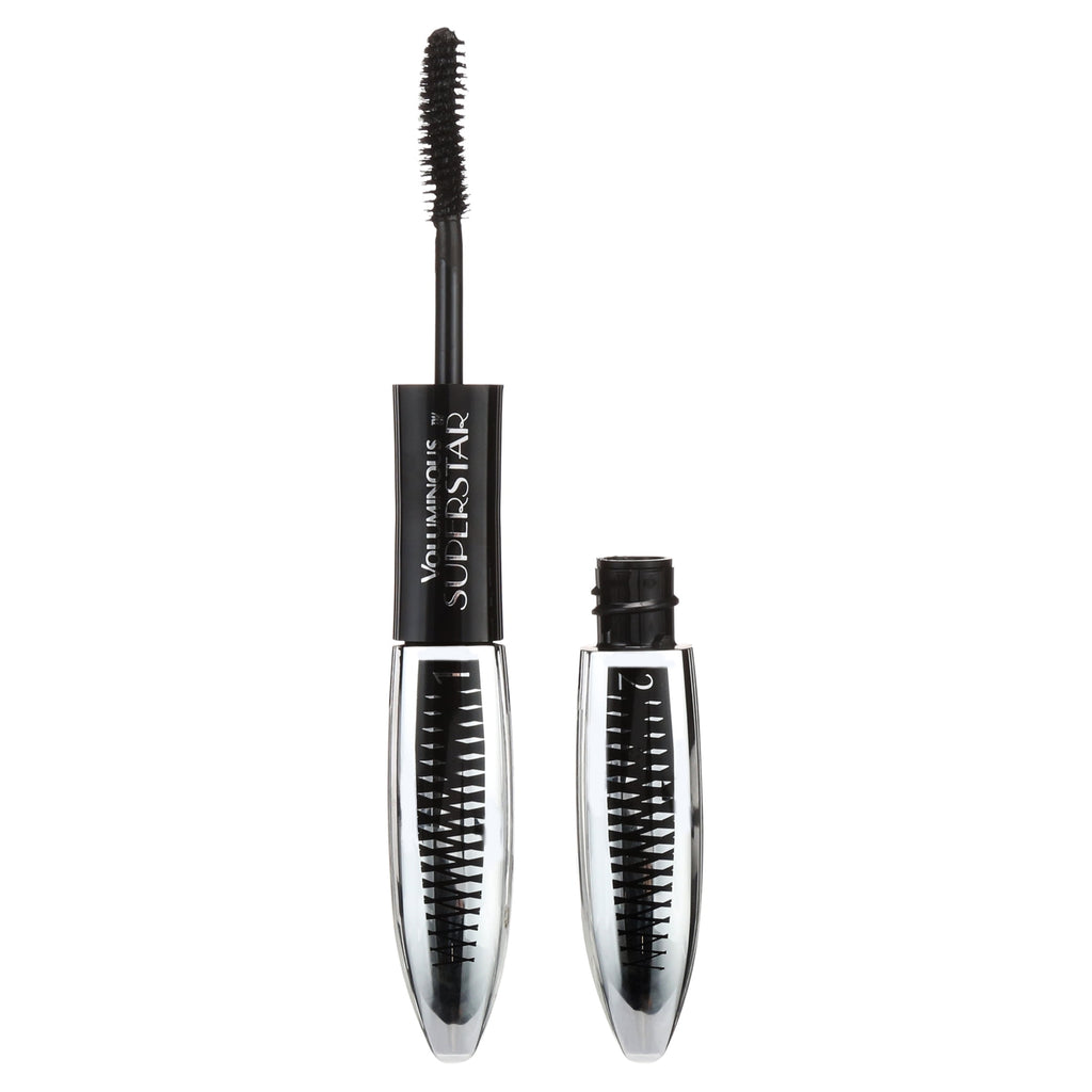 L'Oréal Paris Voluminous Superstar Washable Mascara, Blackest Black, 0.41 Fl Oz