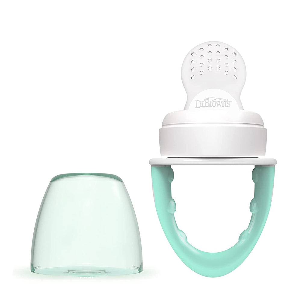Dr. Brown's Designed to Nourish, Fresh Firsts Silicone Feeder, Solid Food Feeding, Mint, 1 Pack