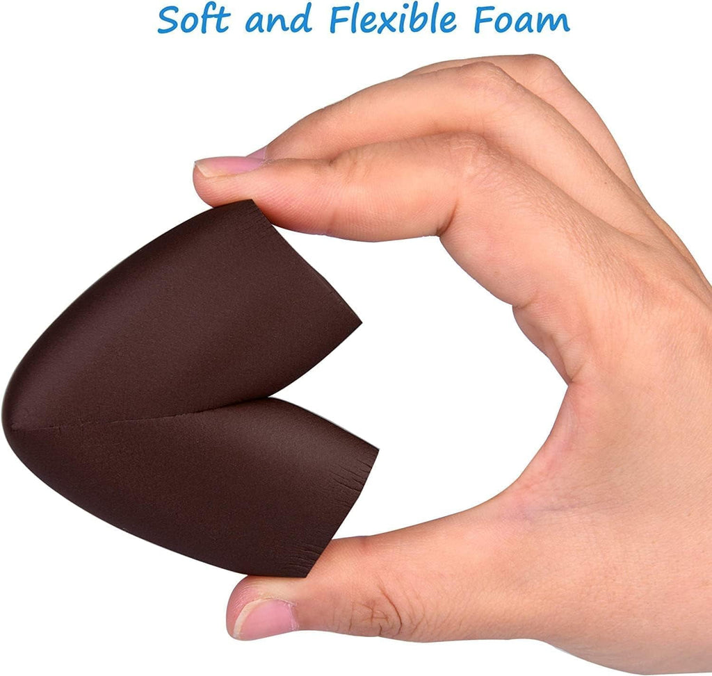 Komfortology Brown Foam Corner Guards, 12 Count with 3M Adhesive