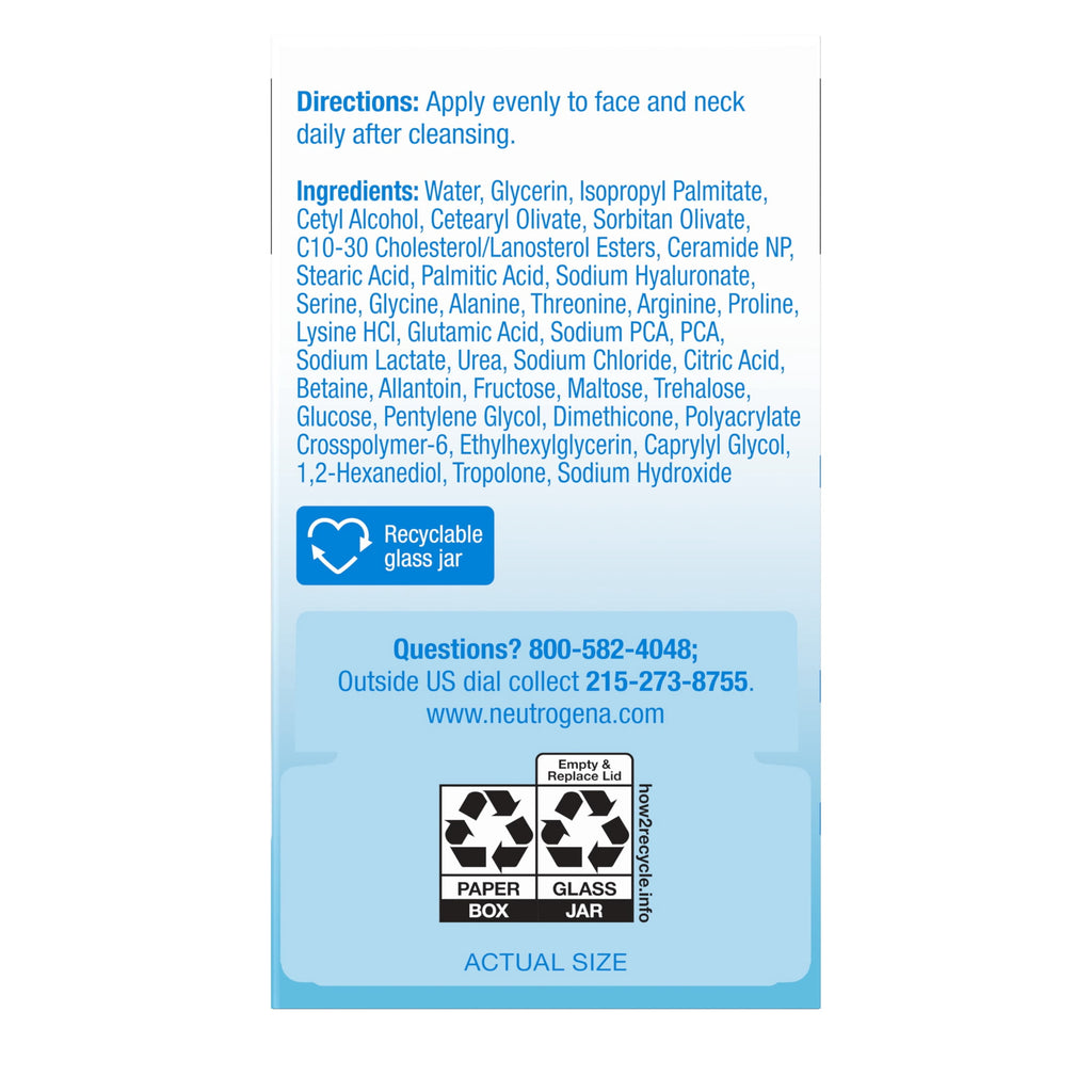 Neutrogena Hydro Boost Hyaluronic Acid Water Cream, Face Moisturizer, 0.5 fl oz
