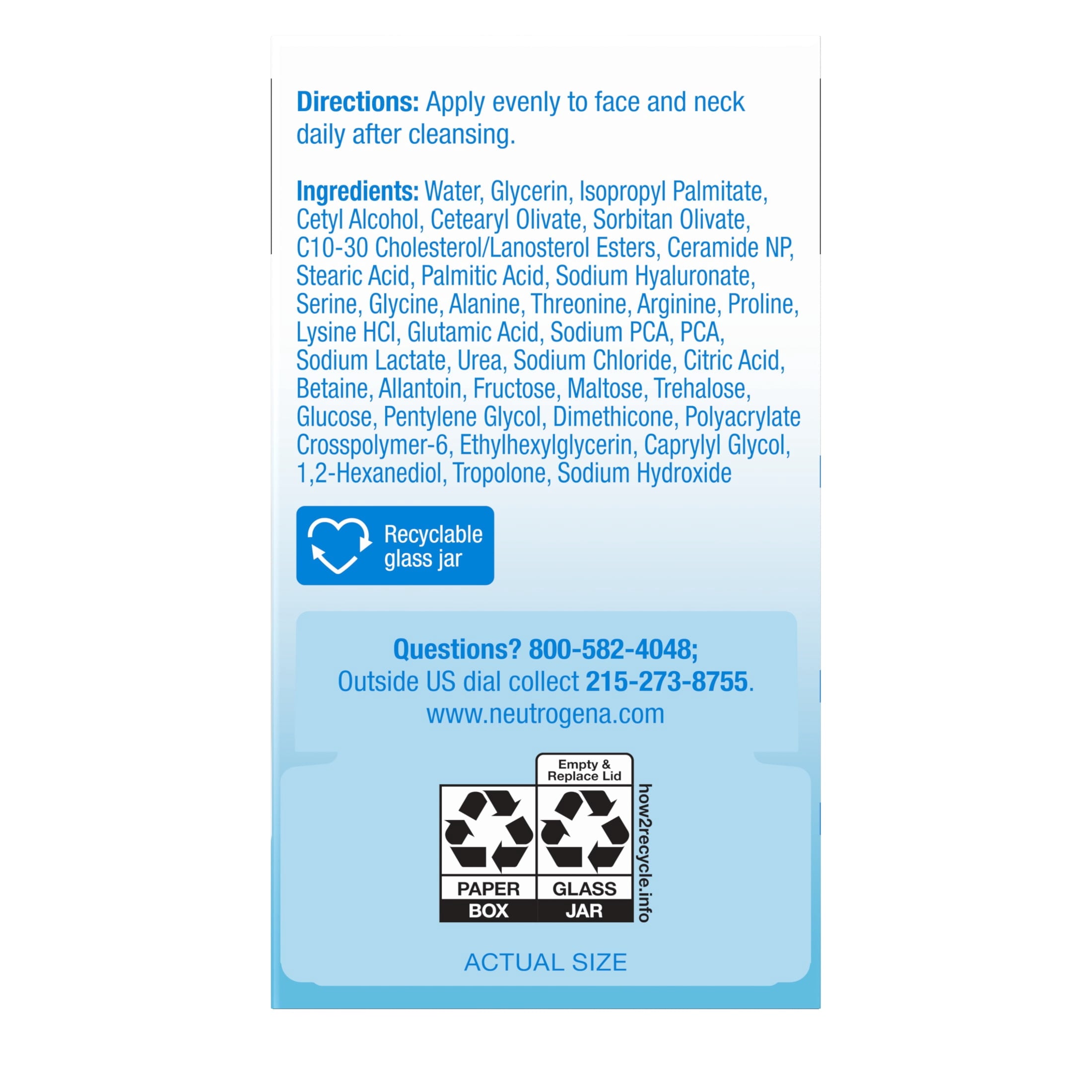 (2 pack) Neutrogena Hydro Boost Hyaluronic Acid Water Cream, Face Moisturizer, 0.5 fl oz