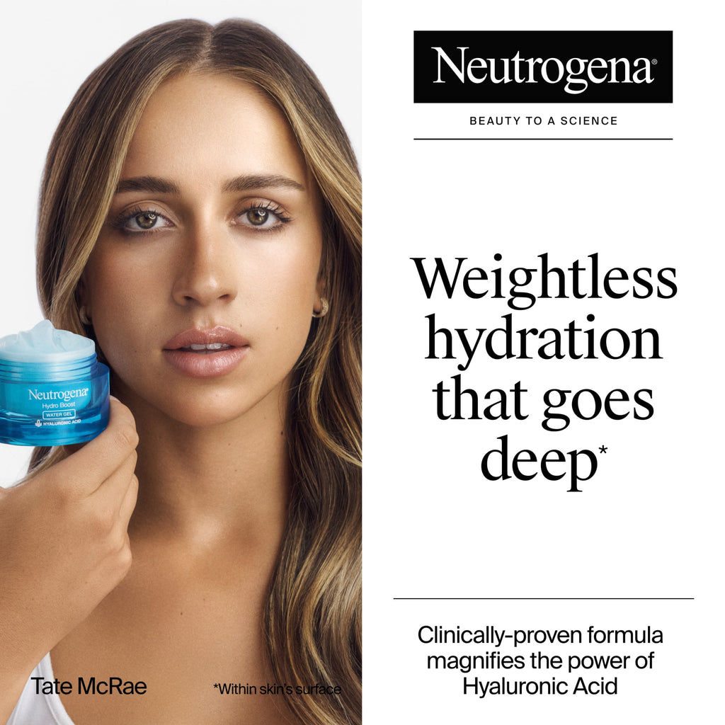 Neutrogena Hydro Boost Water Gel Face Moisturizer Lotion with Hyaluronic Acid, 1.7 oz