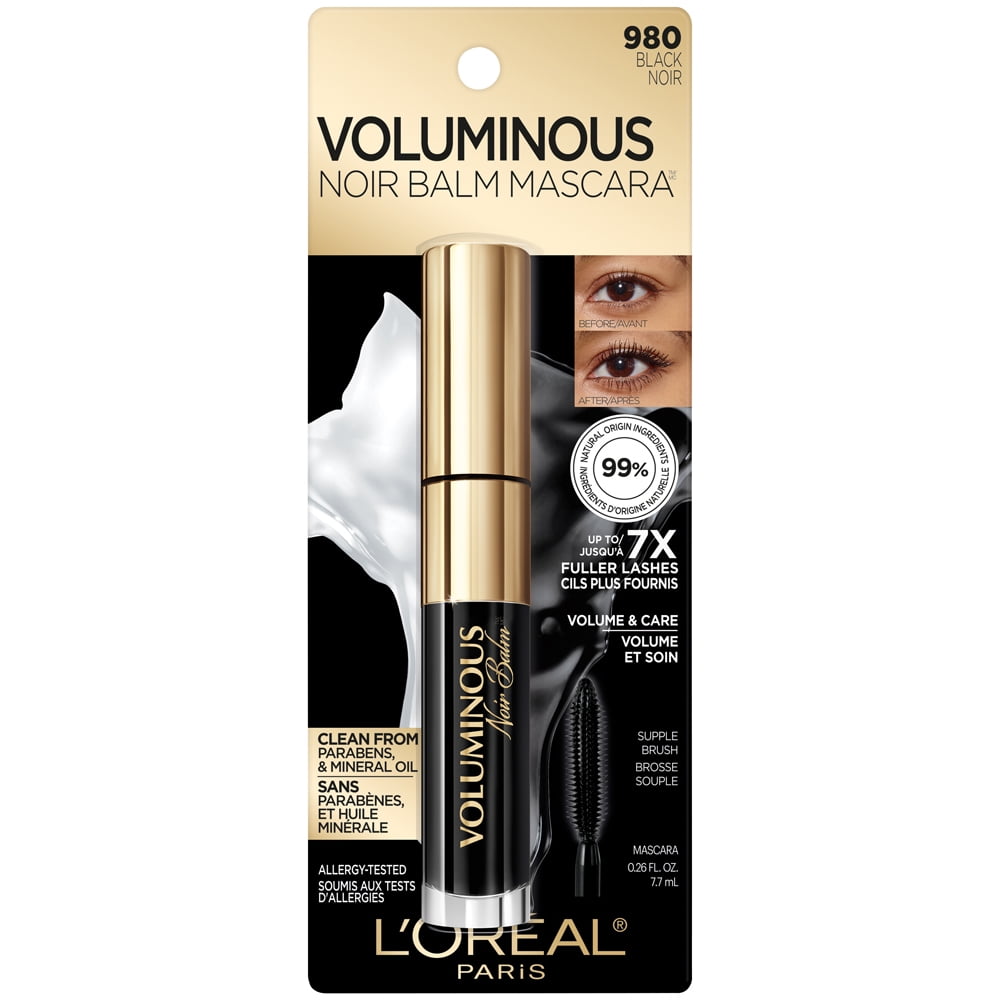 L'Oreal Paris Voluminous Noir Balm Volumizing Caring Mascara, 980 Black