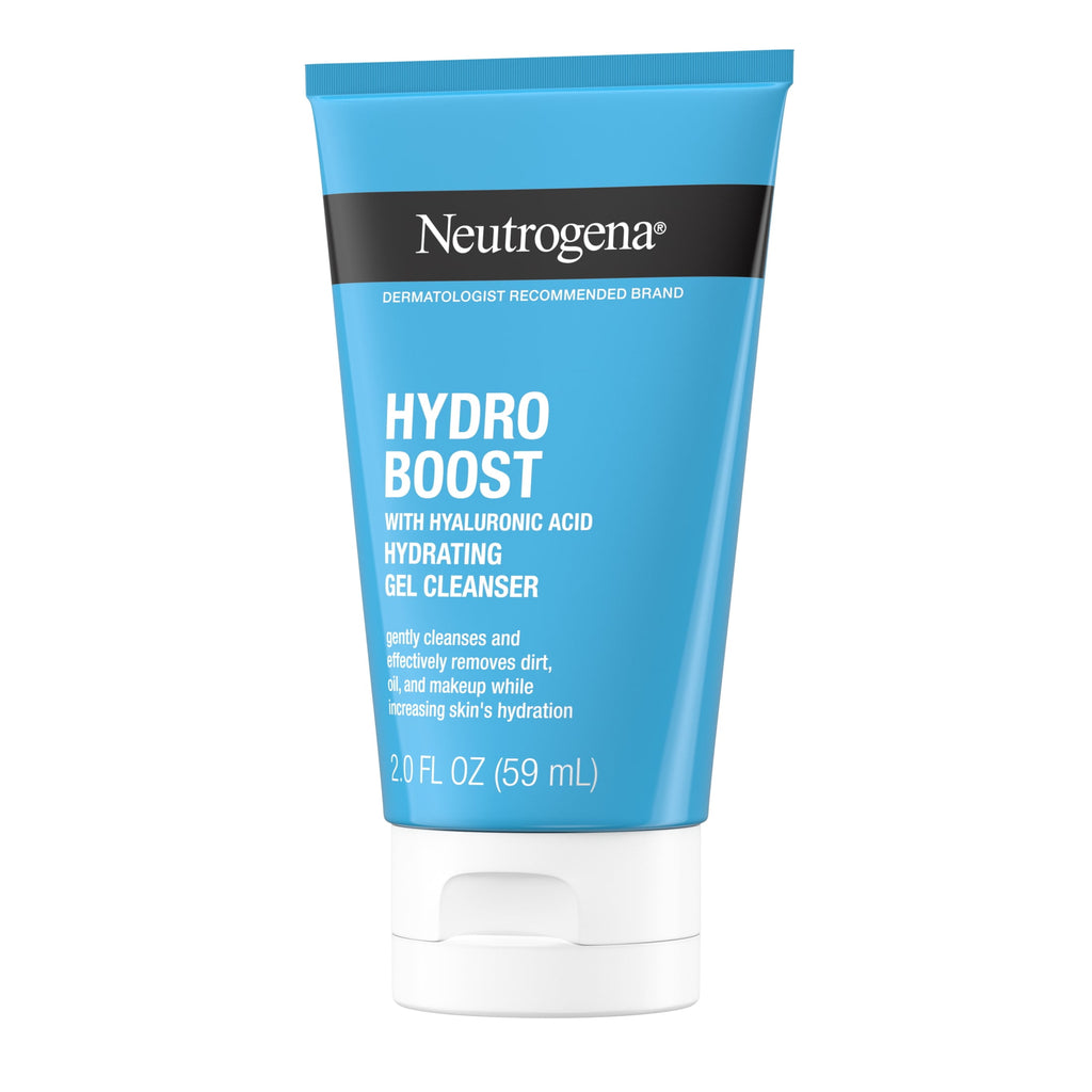 (2 pack) Neutrogena Hydro Boost Hyaluronic Acid Facial Cleansing Gel, 2 fl. oz