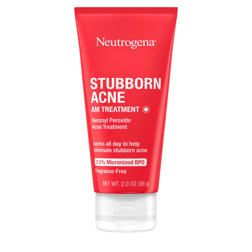 (2 pack) Neutrogena Stubborn Acne AM Treatment with Benzoyl Peroxide, 2.0 oz
