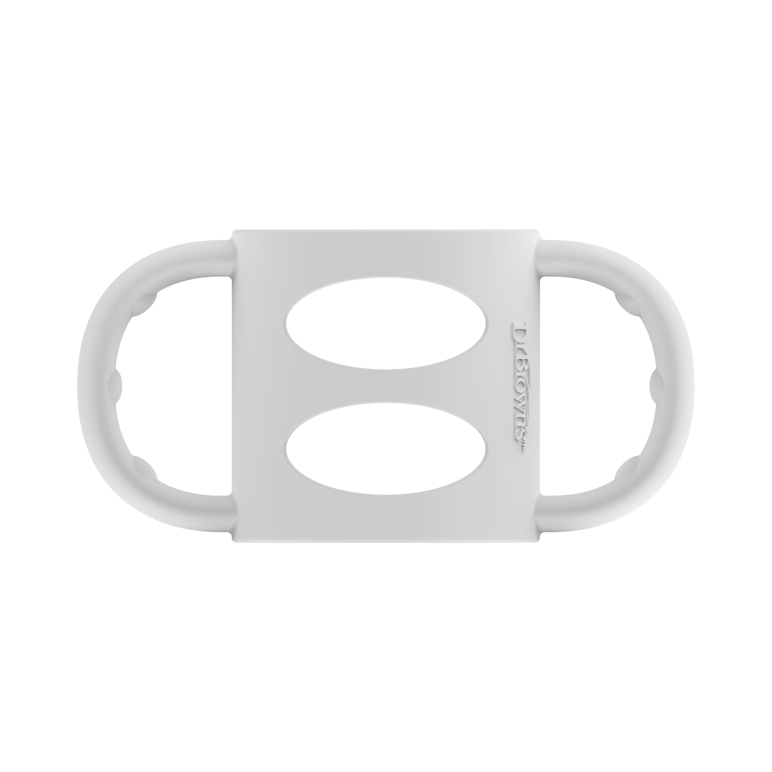 Dr. Brown's Milestones 100% Silicone Narrow Baby Bottle Handle Removable Easy-Grip, Gray 4m+, 1 Pack