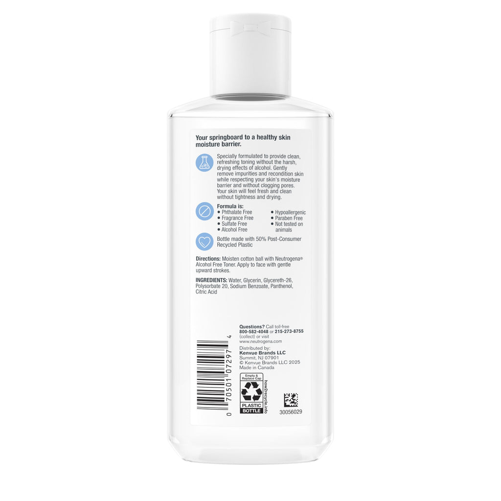 Neutrogena Alcohol-Free Daily Facial Toner, Hypoallergenic, 8.0 fl. oz