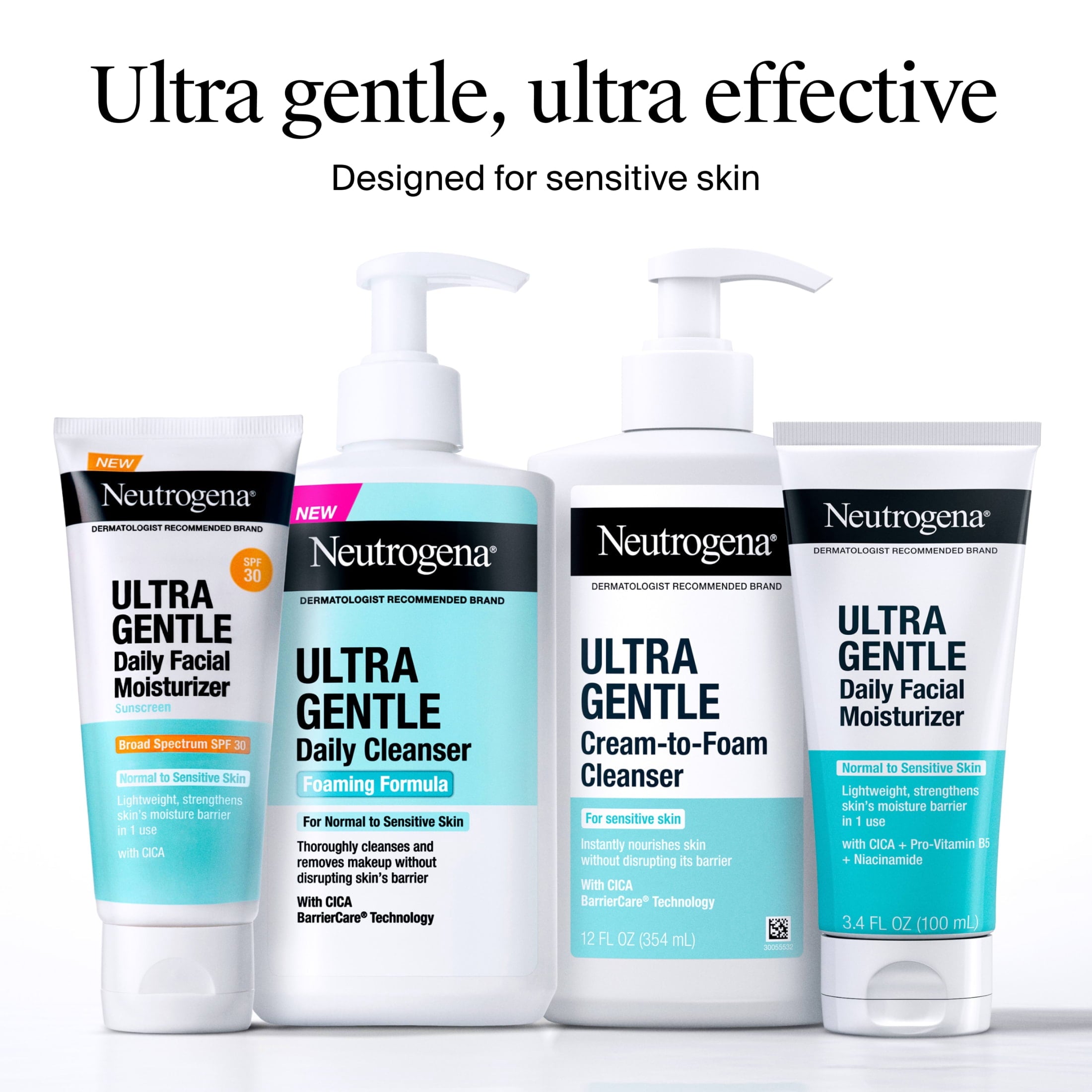 Neutrogena Ultra Gentle Daily Face & Body Moisturizing Cream, 11 oz