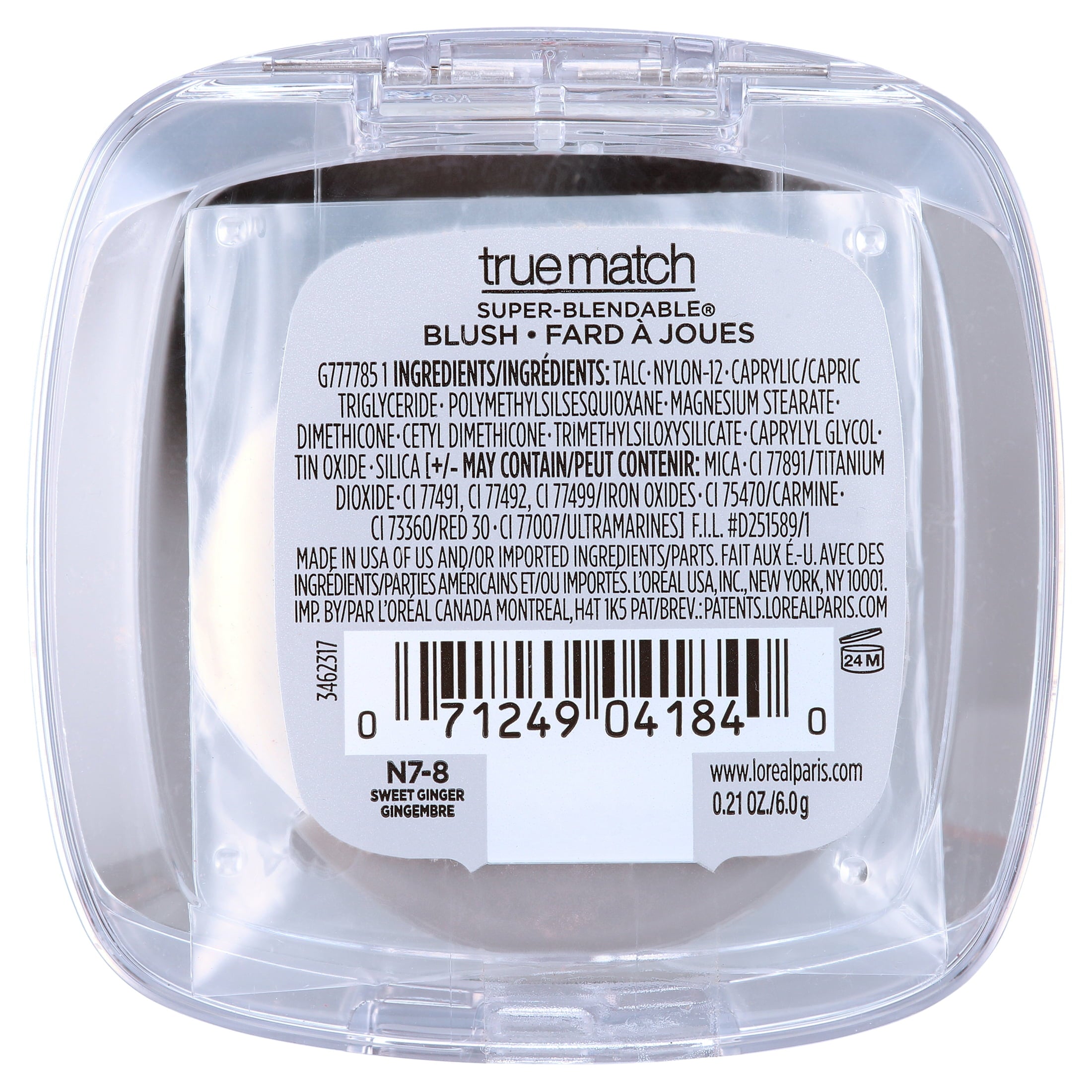 L'Oreal Paris True Match Super Blendable Blush, Soft Powder Texture, Sweet Ginger, 0.21 oz