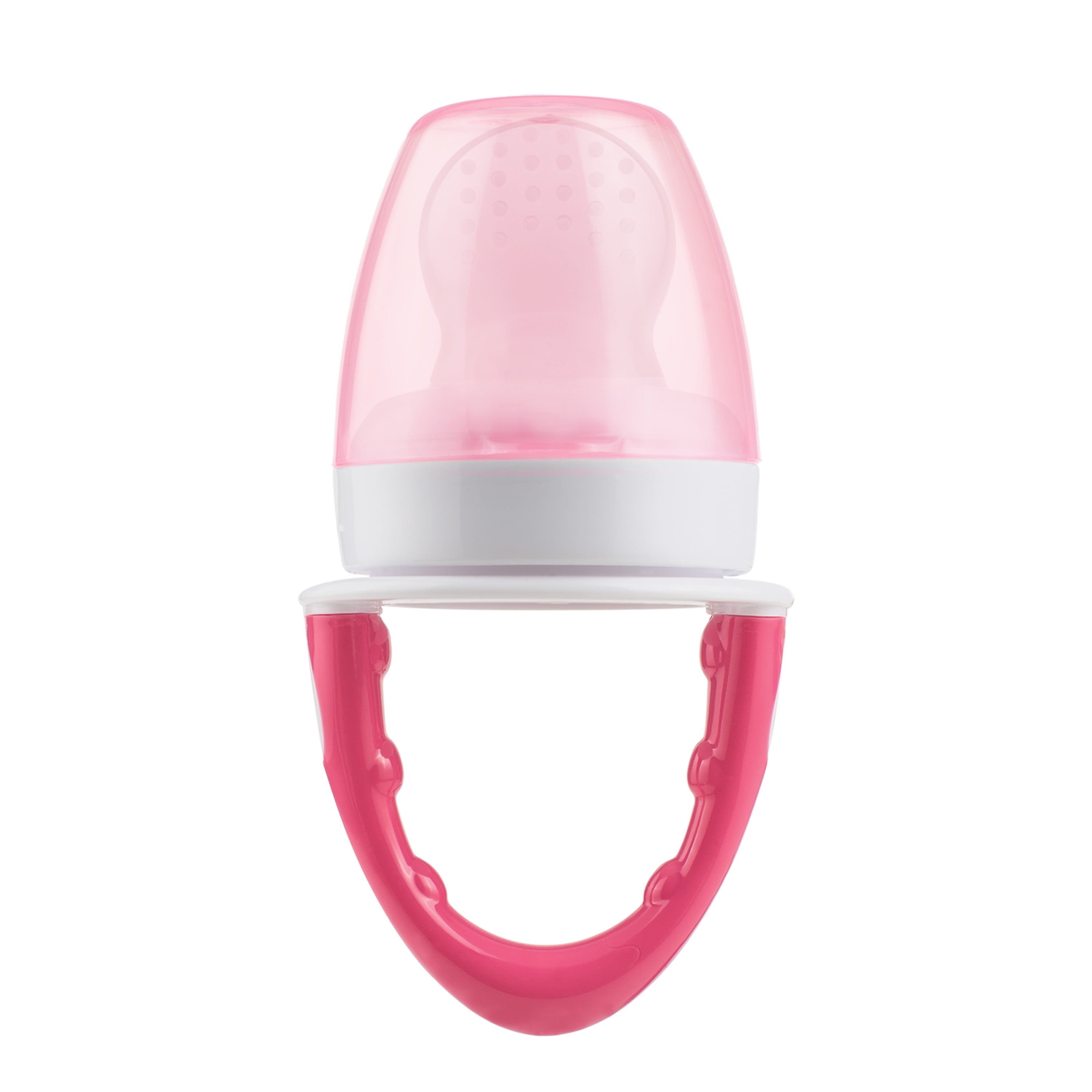Dr. Brown's Designed to Nourish, Fresh Firsts Silicone Feeder, Solid Food Feeding, Pink/Gray, 2 Pack