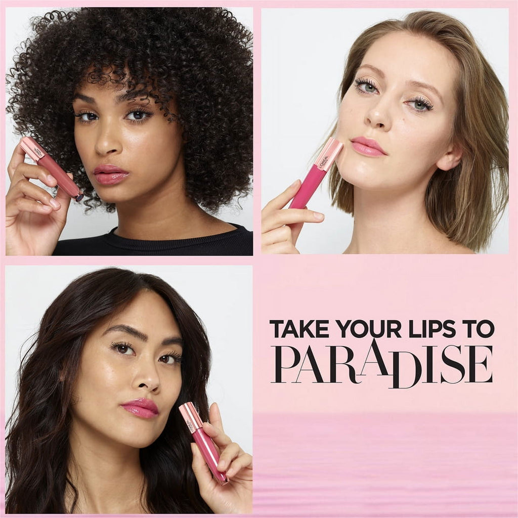 L'Oreal Paris Glow Paradise Lip Balm-in-Gloss with Pomegranate Extract, Feathery Fleur, 0.23 fl. oz.
