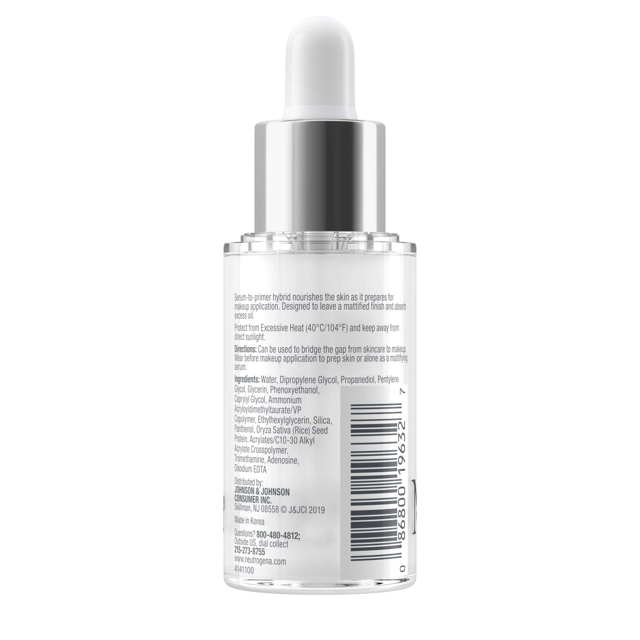 Neutrogena Shine Control Matte Booster Face Primer & Serum, 1.0 fl. oz