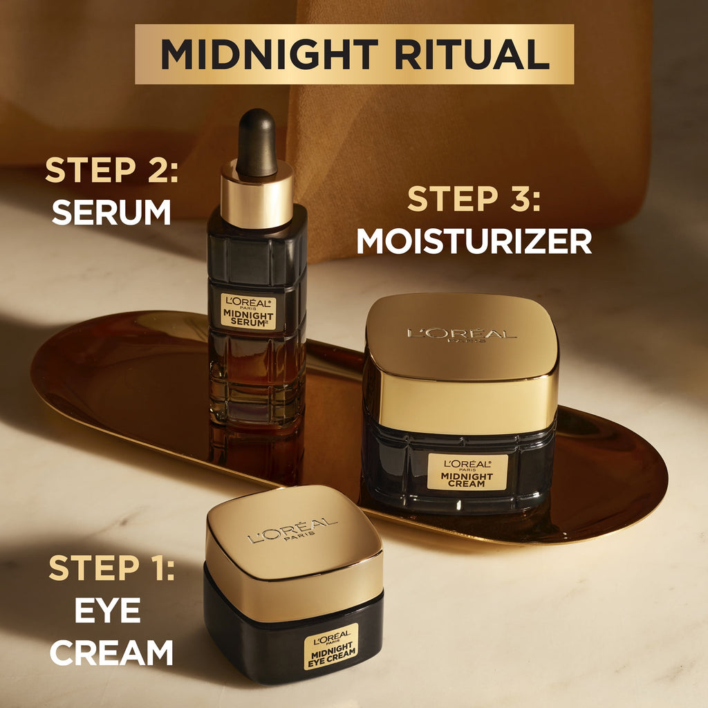 L'Oreal Paris Age Perfect Cell Renewal Midnight Anti Aging Eye Cream with Antioxidants, 0.5 fl oz
