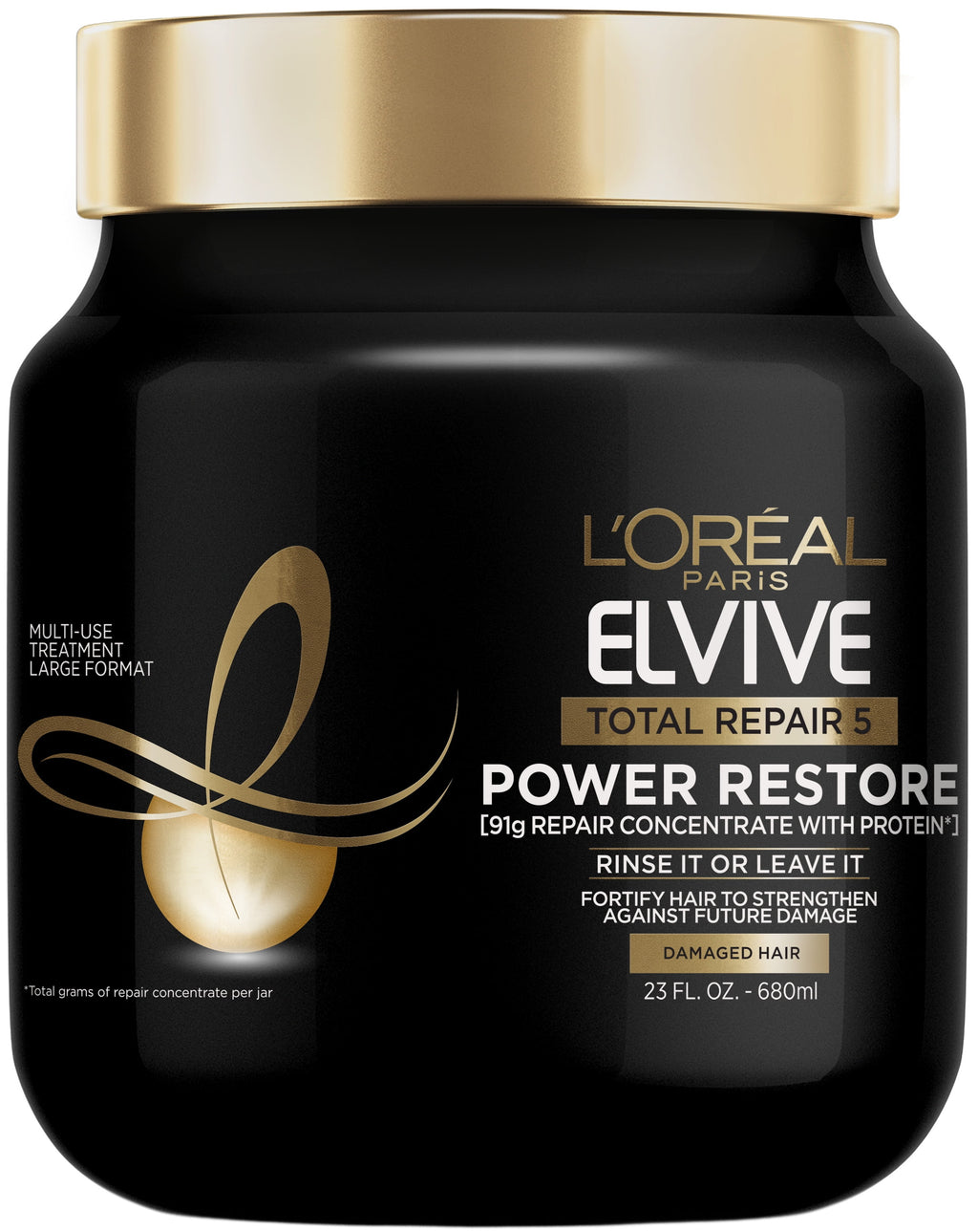 (3 pack) L'Oreal Paris Elvive Total Repair 5 Power Restore Multi-Use Treatment, 23 fl oz