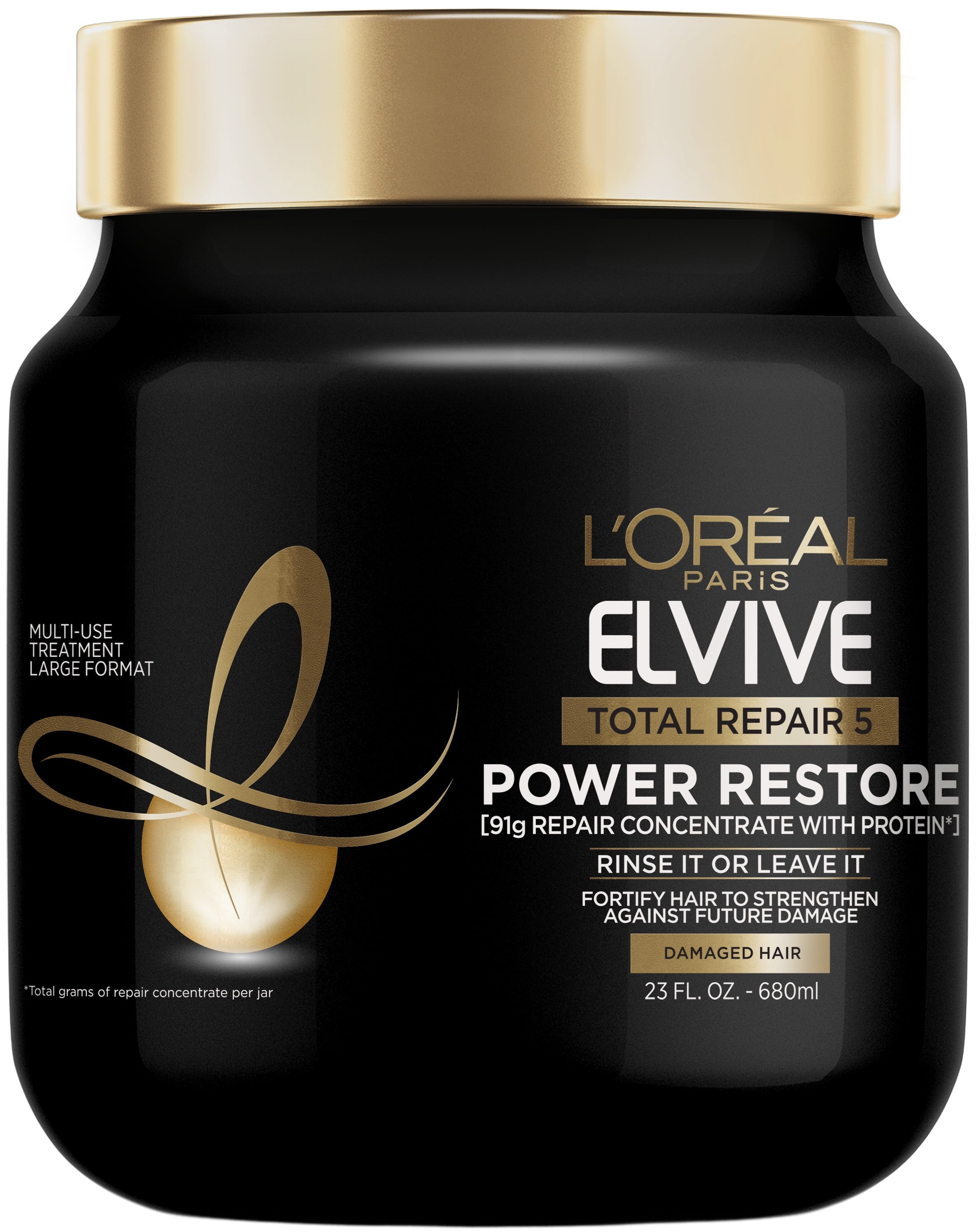 (3 pack) L'Oreal Paris Elvive Total Repair 5 Power Restore Multi-Use Treatment, 23 fl oz