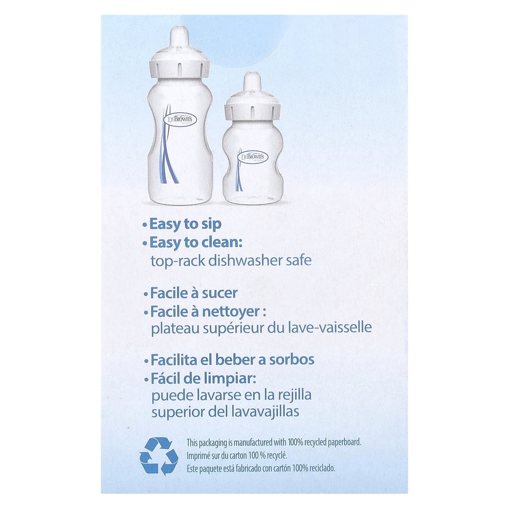 Dr. Brown's Options+™ Baby Bottle, Sippy Spouts, 6 Months +, 2 Pack