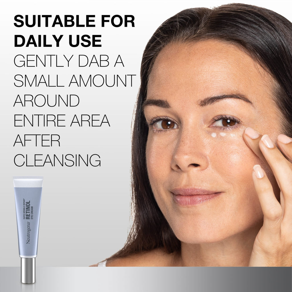 Neutrogena Rapid Wrinkle Repair Retinol Eye Cream, Anti Aging Under Eye Cream, 0.5 oz