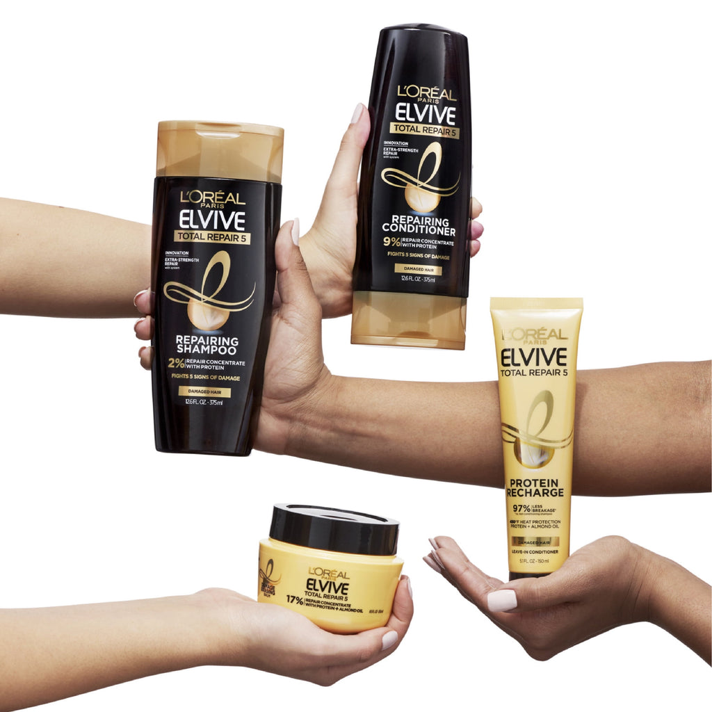 (3 pack) L'Oreal Paris Elvive Total Repair 5 Power Restore Multi-Use Treatment, 23 fl oz