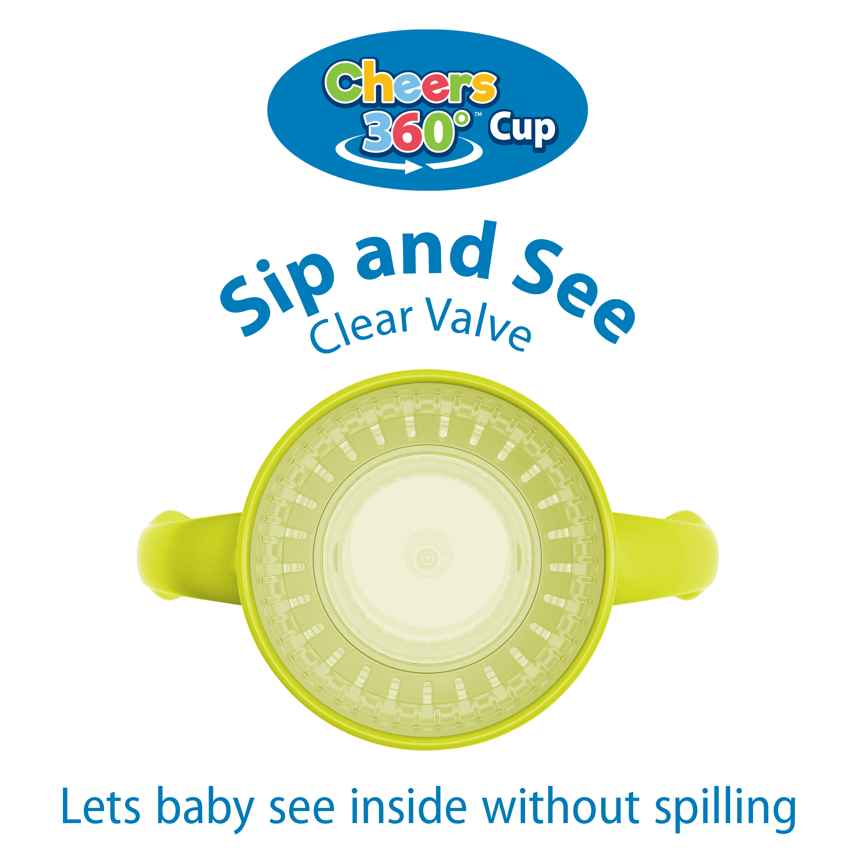 Dr. Brown's Milestones Straw-to-360 Convertible Toddler Cup Set, Blue/Green, 10 oz, 9m+, 1 Pack