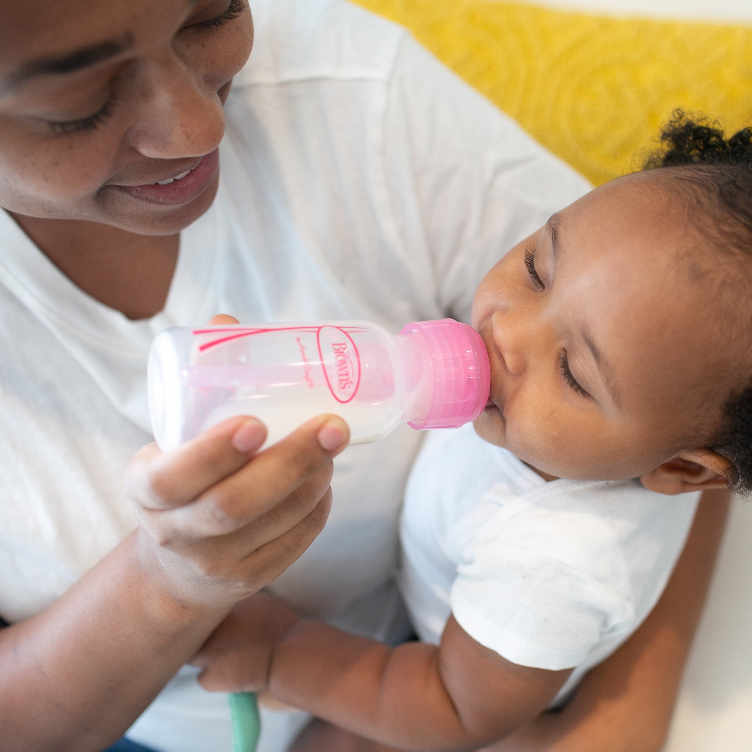 Dr. Brown's Natural Flow Anti-Colic Baby Bottles -Pink - 4oz - 3-Pack