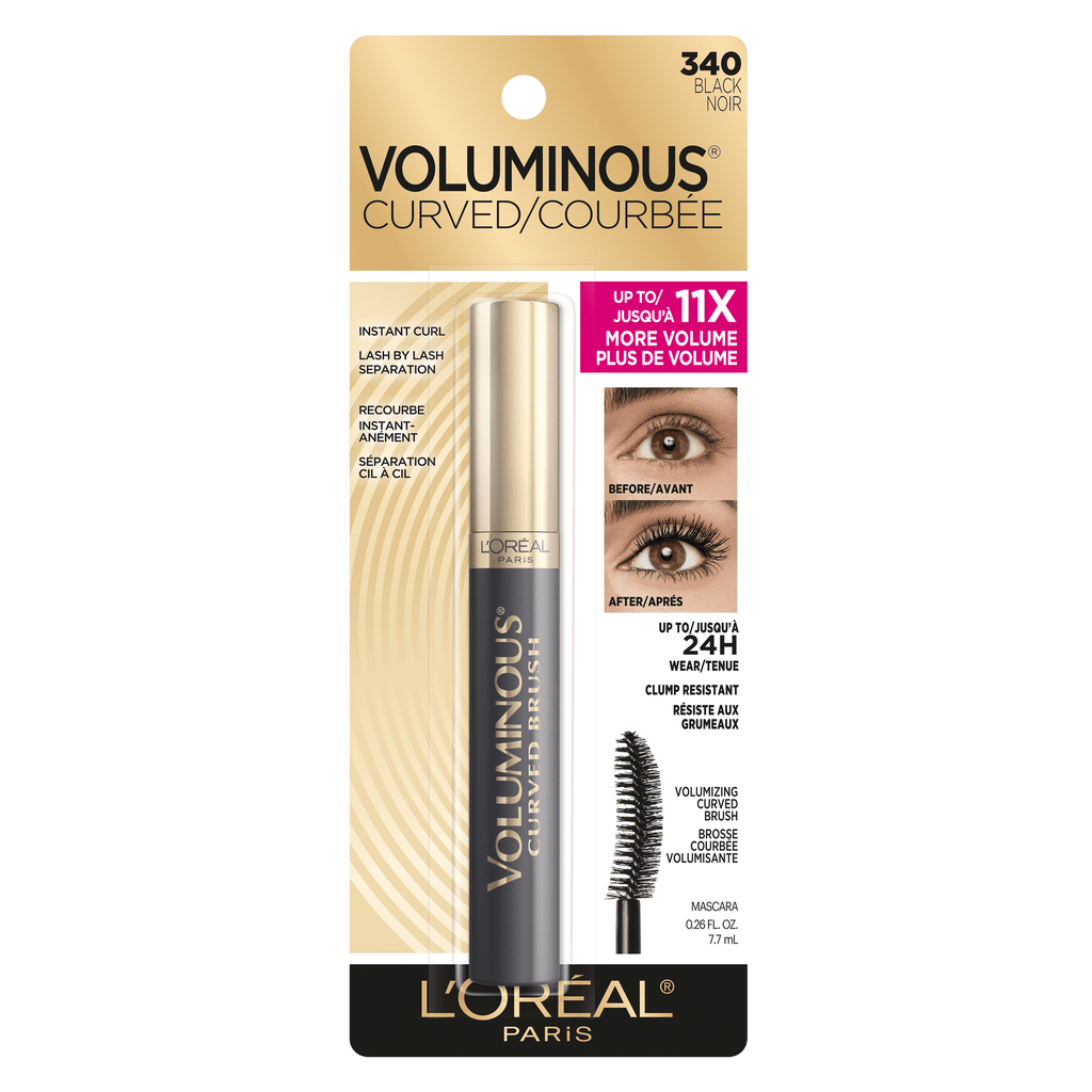 L'Oreal Paris Voluminous Original Curved Brush Mascara, Black