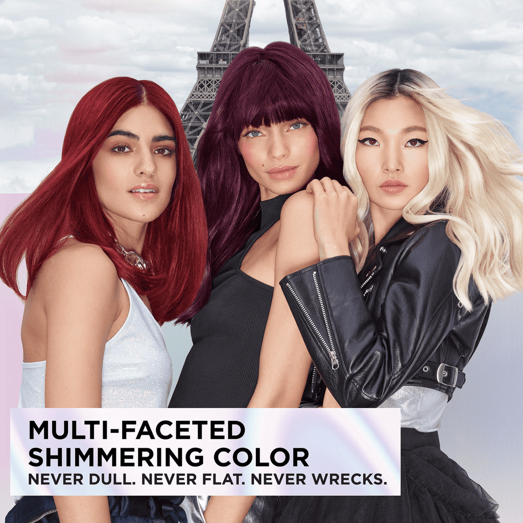 L'Oreal Paris Feria Hair Color, M26 Violet Eclipse, Stronger Hair, 1 Kit