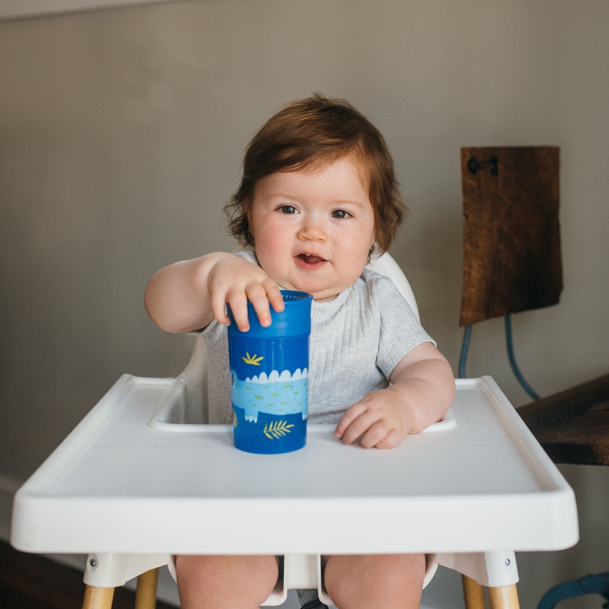 Dr. Brown's Milestones Cheers360 Training Sippy Cups for Babies and Toddlers - Blue Animals - 10oz - 9m+