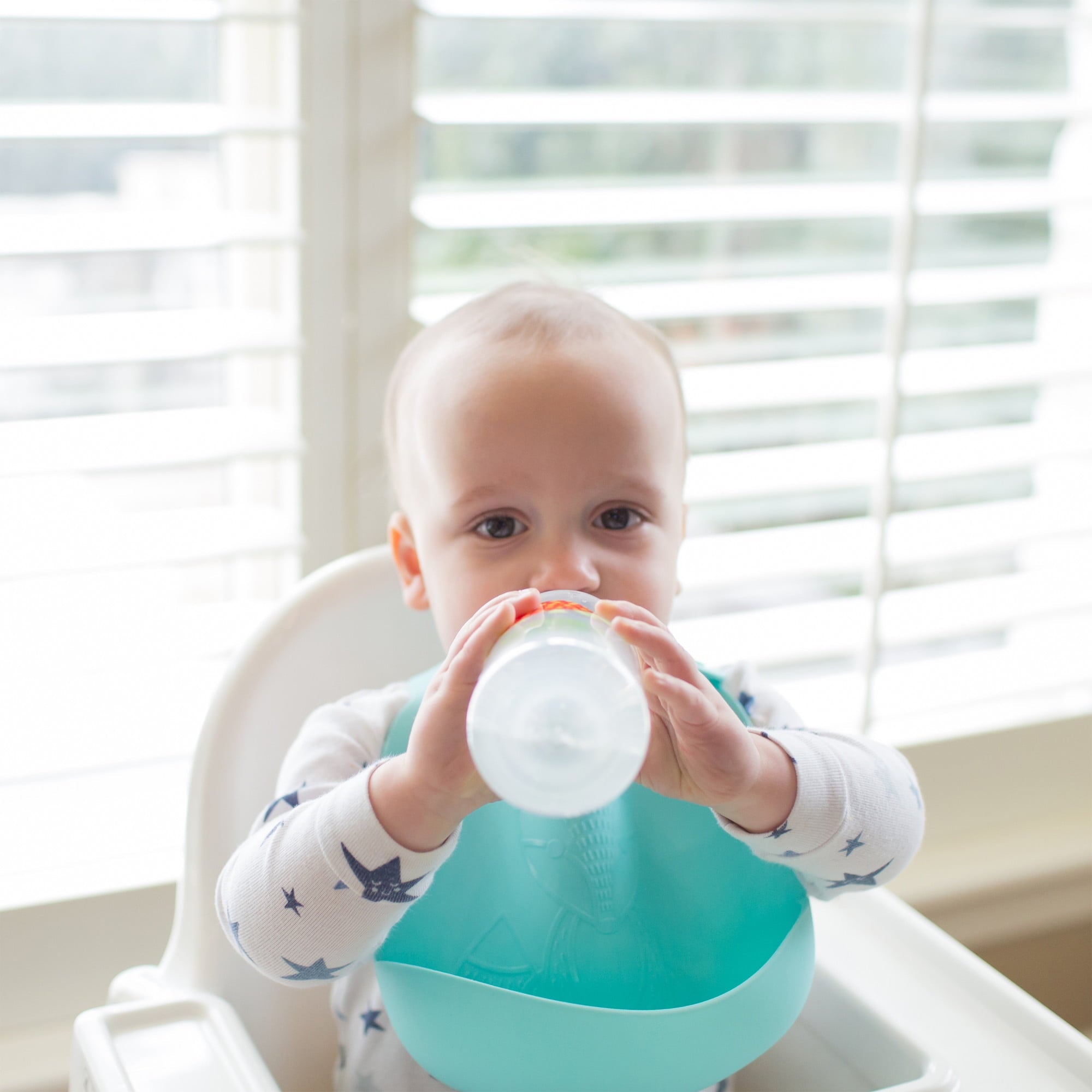 Dr. Brown's Milestones Narrow Sippy Bottle, 100% Silicone Soft Sippy Spout, 8oz 6m+, Bunny, 1-Pack